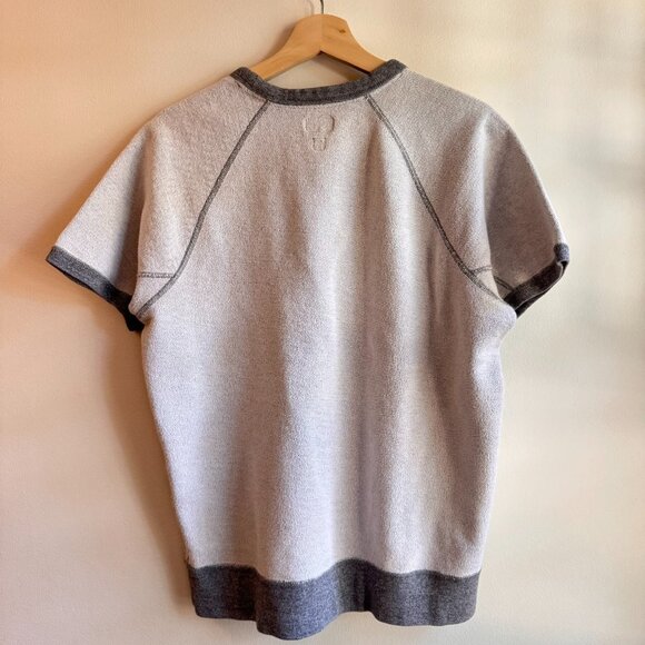 J Crew Sweatshirt Men's Medium Short Sleeve Crewneck Pullover Knit Goods Retro - Picture 2 of 6